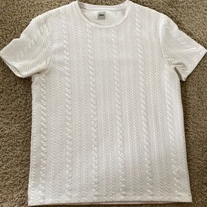 ASOS Ivory ribbed shirt